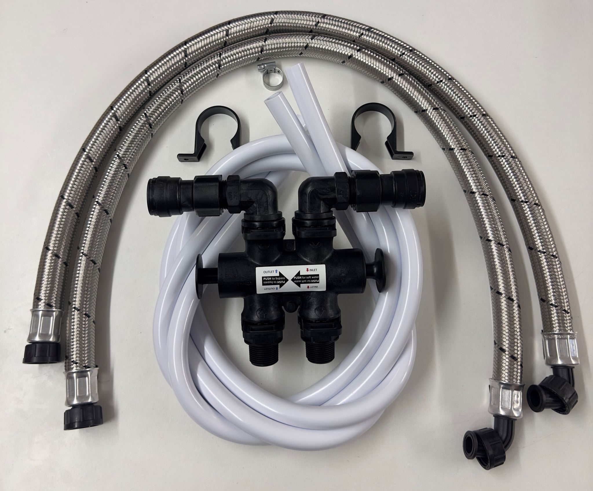 Universal Water Softener installation kit.