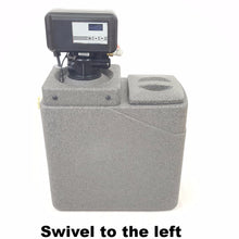 Water softener electronic meter control side view.